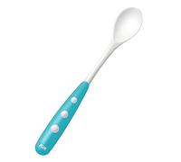 Nuk Easy Learning Lot de 2 Cuillères à Bouts Arrondis pour Bébé Poignée Extra-Longue Antidérapante sans BPA Bleu Pétrole
