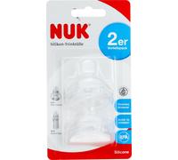 NUK FC Bec en silicone - Soft, pack de 2, sans