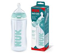 NUK First Choice+ Biberon professionnel anti-colique | 0-6 mois | Contrôle de la température | 300 ml | Sans BPA | Tétine en silicone