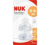 Nuk First Choice mamelon en silicone à large bouche T1 Orifice L 2uds
