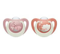 NUK First Choice Night 0-6m tétine Bunny/Sheep 2 cm