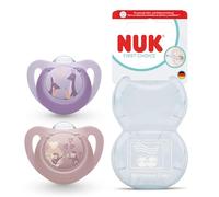 NUK First Choice Sucettes pour bébé | 6-18 mois | Sucettes orthodontiques | Apaise 99% des bébés** | Singe/Kangourou | Lot de 2