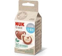 NUK for Nature Sucettes 10176297 | silicone durable | 6-18 mois | 2 pièces