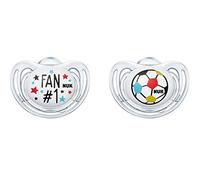 NUK Freestyle Lot de 2 tétines en silicone Forme orthodontique 6-18 mois Multicolore