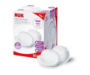 NUK High Performance Coussinets d’Allaitement Jetables | Stable dans le Soutien-Gorge, Absorbent Absorption Rapide du Lait | 60 Unités