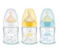 Nuk Latex mamelon mamelon large bouche bouteille en verre taille 1 125ml