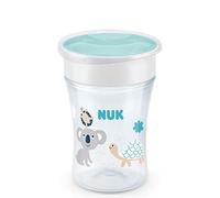 NUK Magic Cup Tasse d'apprentissage à Boire, Rebord à 360°, Disque en Silicone Étanche, ( modèles aléatoires )
