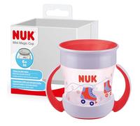 Nuk Mini gobelet Magic Cup - Bord anti-déversement à 360° - 6 mois et plus - Poignées faciles à prendre en main - Sans BPA - 160 ml - Patins à roulettes rouges 10255606