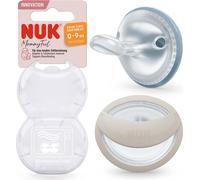 NUK MommyFeel Sucette en silicone bleu taille 1 - Douce & sans BPA