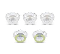 NUK Orthodontic Pacifiers 0-6 Months,Timeless Collection Amazon Exclusive Pack de 5