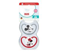 NUK Perfect Match Air Sucettes pour bébé | 6-18 mois | Sucettes orthodontiques favorisant l’aération et prévenant l’irritation | 95% d’acceptation par les bébés** | Disney Minnie Mouse | 2 unités