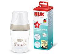 NUK Perfect Match Biberon | 0+ mois | 150 ml | Biberon nouveau né anti-colique | PP | Indicateur de contrôle de température | Singe | Lot de 1