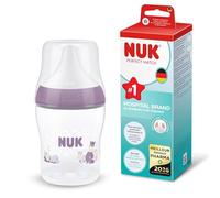 NUK Perfect Match Biberon | 0+ mois | 150 ml | Biberon nouveau né anti-colique | PP | Indicateur de contrôle de température | Hippopotame | Lot de 1