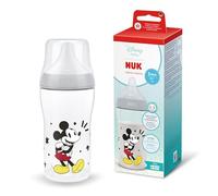 NUK Perfect Match Biberon | 3+ mois | 260 ml | Biberon anti-coliques | PP | Indicateur de contrôle de température | Disney Mickey Mouse | Lot de 1
