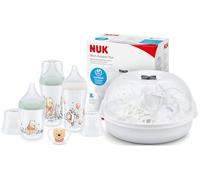 NUK Perfect Match - Ensemble de biberons Winnie l'ourson Micro Express Plus - Stérilisateur micro-ondes - Stérilise 4 biberons + accessoires en 4 min