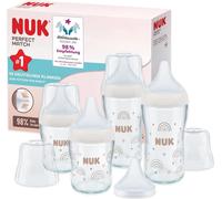 NUK Perfect Match Lot de 4 biberons en verre - 6 mois et +, sans