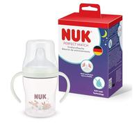 NUK Perfect Match Nuit Tasse d’apprentissage | 6+ mois | 150 ml | Tasse anti-fuite pour bébés | Poignées antidérapantes | Brille dans le noir | Lapin | Lot de 1