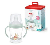NUK Perfect Match Nuit Tasse d’apprentissage | 6+ mois | 150 ml | Tasse anti-fuite pour bébés | Poignées antidérapantes | Brille dans le noir | Disney Winnie l’Ourson | Lot de 1