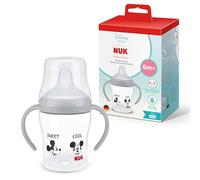 NUK Perfect Match Nuit Tasse d’apprentissage | 6+ mois | 150 ml | Tasse anti-fuite pour bébés | Poignées antidérapantes | Brille dans le noir | Disney Mickey Mouse | Lot de 1