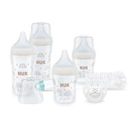 Set de biberons NUK Perfect Match Perfect STARLIGHTt, 0-6+ mois, S’adapte au palais de bébé, 4 biberons anti-coliques, sucette, goupillon et plus encore, Sans BPA, 7 pièces