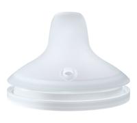 NUK Perfect Match Learner Tétines d’apprentissage | 6 mois et + | Tétines anti-fuites pour gobelet d’apprentissage | Silicone | Lot de 2