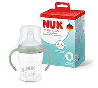 NUK Perfect Match Tasse d’apprentissage | 6+ mois | 150 ml | Tasse anti-fuite pour bébés | Poignées antidérapantes | Mouton | Lot de 1