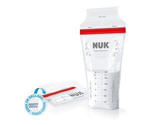 NUK Sachets de Conservation du Lait Maternel | 180 ml | Lot de 25