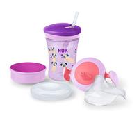 NUK Set d'apprentissage - 1 tasse + 2 embouts - Fille 6m+