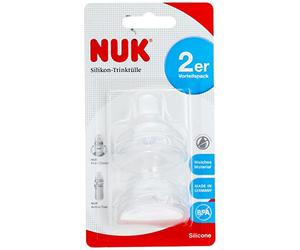 Nuk Silicone Soft Bec 2 Pièces Transparent