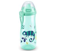 NUK Sports Cup - Gobelet avec effet caméléon - Pour enfant à partir de 36 mois - Avec bec verseur anti-fuites - Clip et capuchon de protection - Sans BPA - 450 ml - Caméléon (vert)