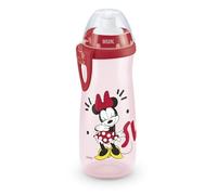 NUK Sports Cup Tasse apprentissage | À partir de 24M | 450 ml | Bec verseur antifuite avec poussoir souple facile à ouvrir & à fermer | Avec clip et capuchon de protection | Disney Minnie Mouse