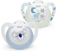 NUK Star Day&Night Sucette Koala taille 1 - avec effet lumineux