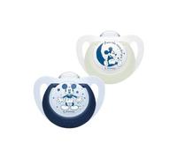 Nuk Star Disney Baby Day & Night Sucette Silicone 18-36M 2 uts