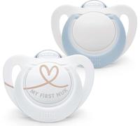 NUK Star Sucette en silicone bleu clair Gr.0 - 0-2 mois