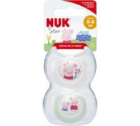 Nuk Star Sucette Silicone Peppa Pig 0-6M 2 Unités
