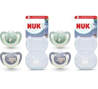 NUK Sucette First Choice Night Baby, 0-6 mois (Lot de 2)