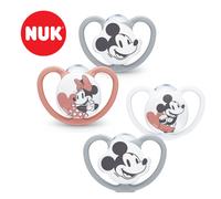NUK Sucettes Mickey Et Minnie Mouse Grises Et Roses 2-Pack 0-36 Mois Neuf