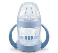 NUK Tasse d'Apprentissage Nature Sense, 150ml, Antifuite, 6-18 mois, Bleu