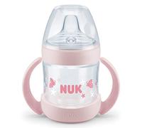 NUK Tasse d'Apprentissage Nature Sense, 150ml, Antifuite, 6-18 mois, Rose