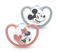 NUK Sucette Space Minnie Silicone sans BPA 18-36 mois 2 unités