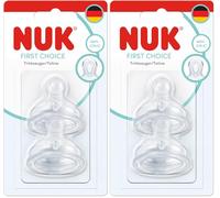 NUK Tétines pour biberons First Choice, 0+ mois, petites (Lot de 2)