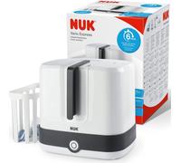 NUK Vario Express Stérilisateur de biberons, stérilise jusqu'à 6 biberons plus accessoires en 6 minutes à base de vapeur d'eau, arrêt automatique, panier amovible & tiges amovibles Prise UE