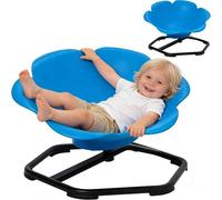 Nukdey Grande chaise rotative sensorielle à 360° pour enfants de 65 cm avec accoudoirs et soutien du dos, jouet pour s'asseoir et faire tourner le corps des enfants autistes et TDAH (bleu)