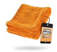Nuke Guys Gamma Dryer S | Chiffon Sec Ultra Absorbant et Pratique 1400GSM Orange 40x40cm | Ne Peluche Pas, Fibres arrondies Douces, sans Rayures | Chiffon Microfibre de qualité supérieure