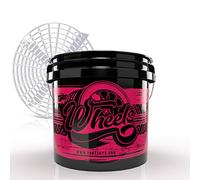 Nuke Guys Made by GRITGUARD US 3.5 GALLONS Rim Wash Bucket - Méthode de Nettoyage 3 Seaux - Seau d'entretien pour Le Nettoyage Doux des Jantes- pour Un Lavage Doux à la Main, Protège la Peinture.