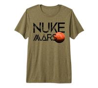 Nuke Mars L'exploration Spatiale Terraform Vaisseau Spatial T-Shirt Haut de Gamme