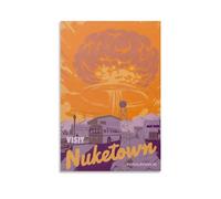 Nuketown Call of Duty First-Person Shooter Jeux Vidéo Posters sur Toile Décor de Chambre Esthétique Fournitures Scolaires Peintures 60 x 90 cm