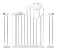 Nukido Barrière De Sécurité pour Enfants Extensible De 75 À 105 cm sans Perçage en Métal Blanc