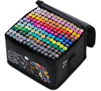 Marqueurs à Alcool - Nukido - NK-914 - 168 Pièces - Pointes Doubles - Étui Pratique