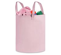Nukido Panier à jouets - Seau à jouets - Panier de rangement pour chambre d'enfant - Rangement pour vêtements - Décoration de chambre - Organiseur de linge et de couvertures - Rose - 60 cm x 35 cm